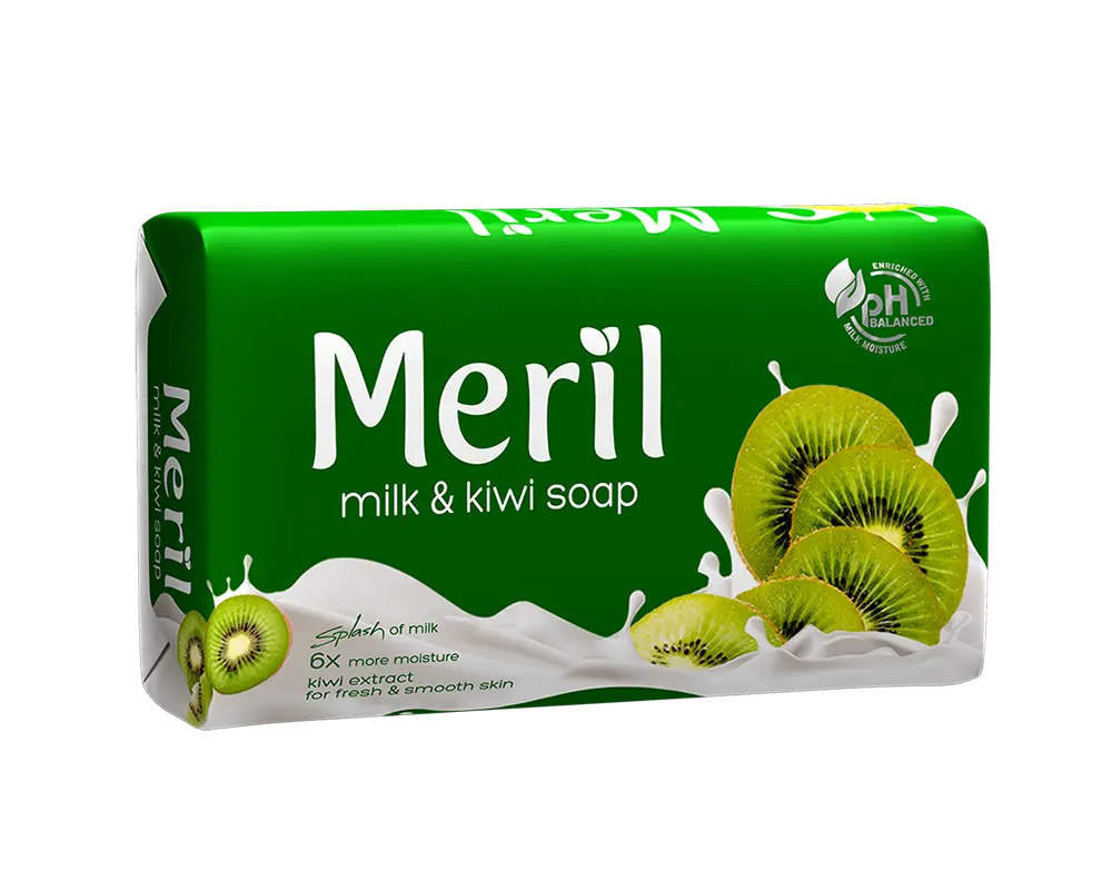 Meril Milk Soap Bar Milk & Kiwi 75gm